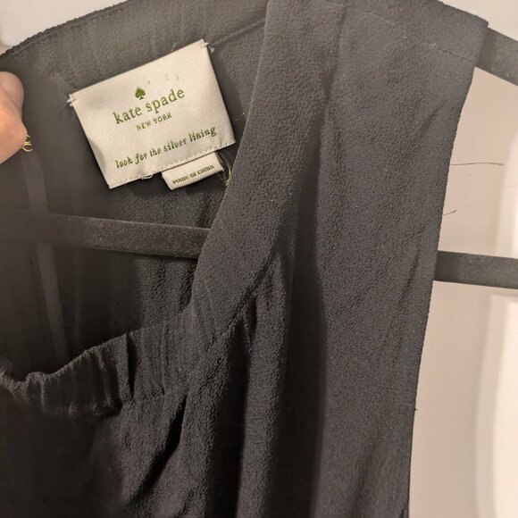 Kate Spade elegant black maxi dress, sleeveless, tie neck CO21 - Picture 3 of 5